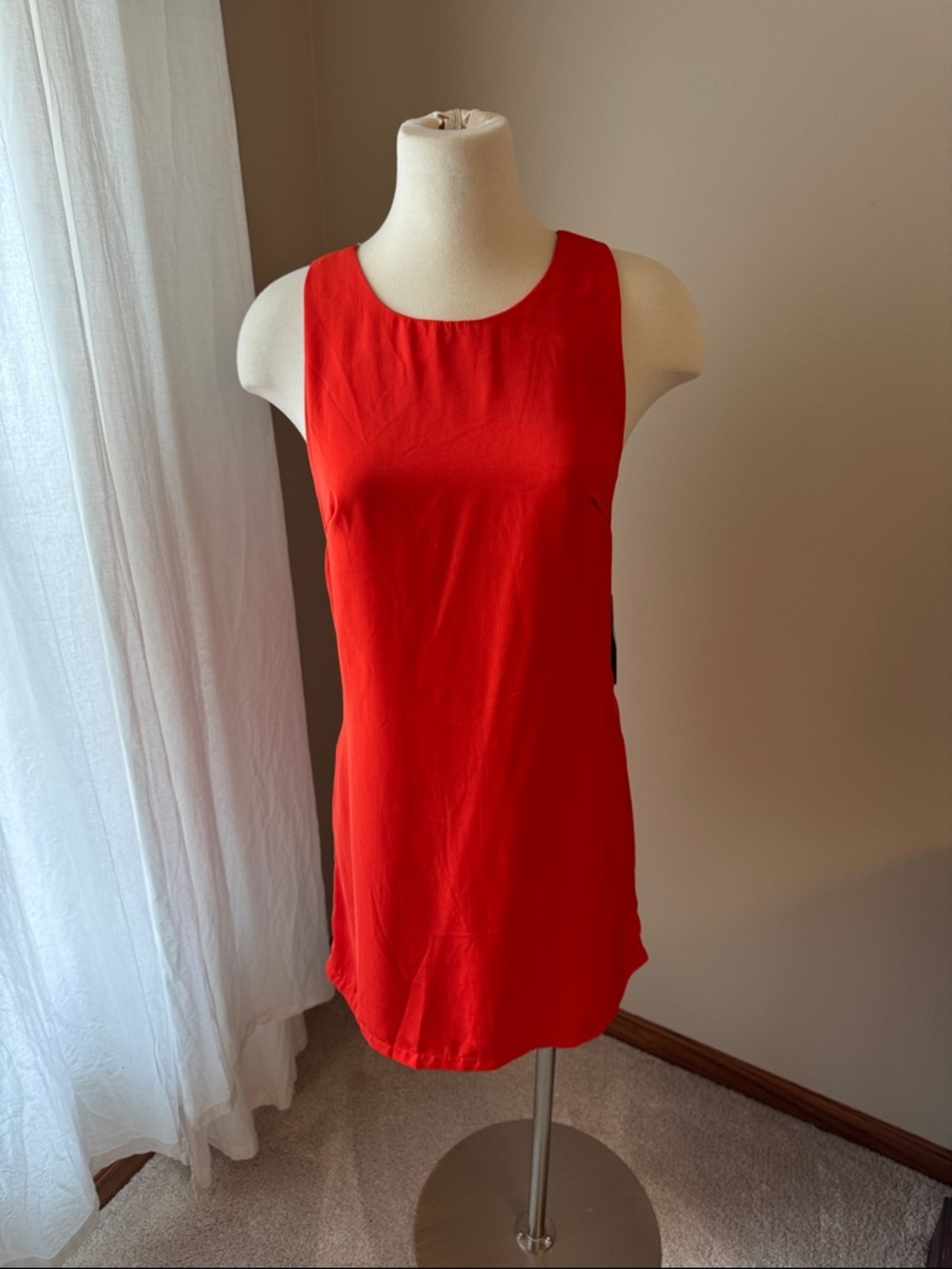 Lulus Red Sundress with Multicolor Striped Bow - Picture 3 of 4